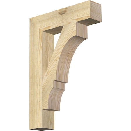 Ekena Millwork Balboa Block Rough Sawn Bracket, Douglas Fir, 4"W x 18"D x 26"H BKT04X18X26BOA05RDF